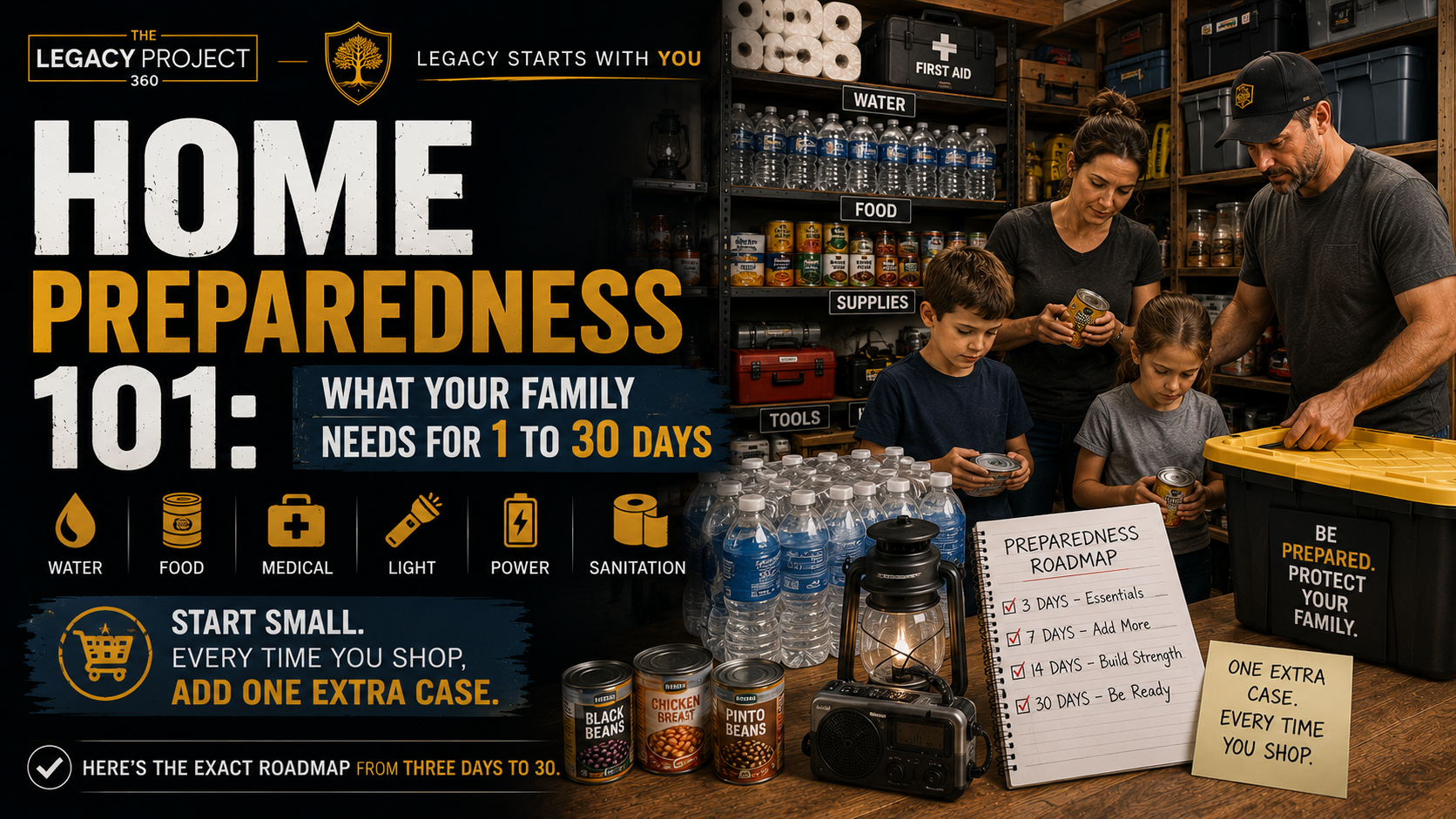 Home Preparedness 101: What Your Family Needs for 1 to 30 Days